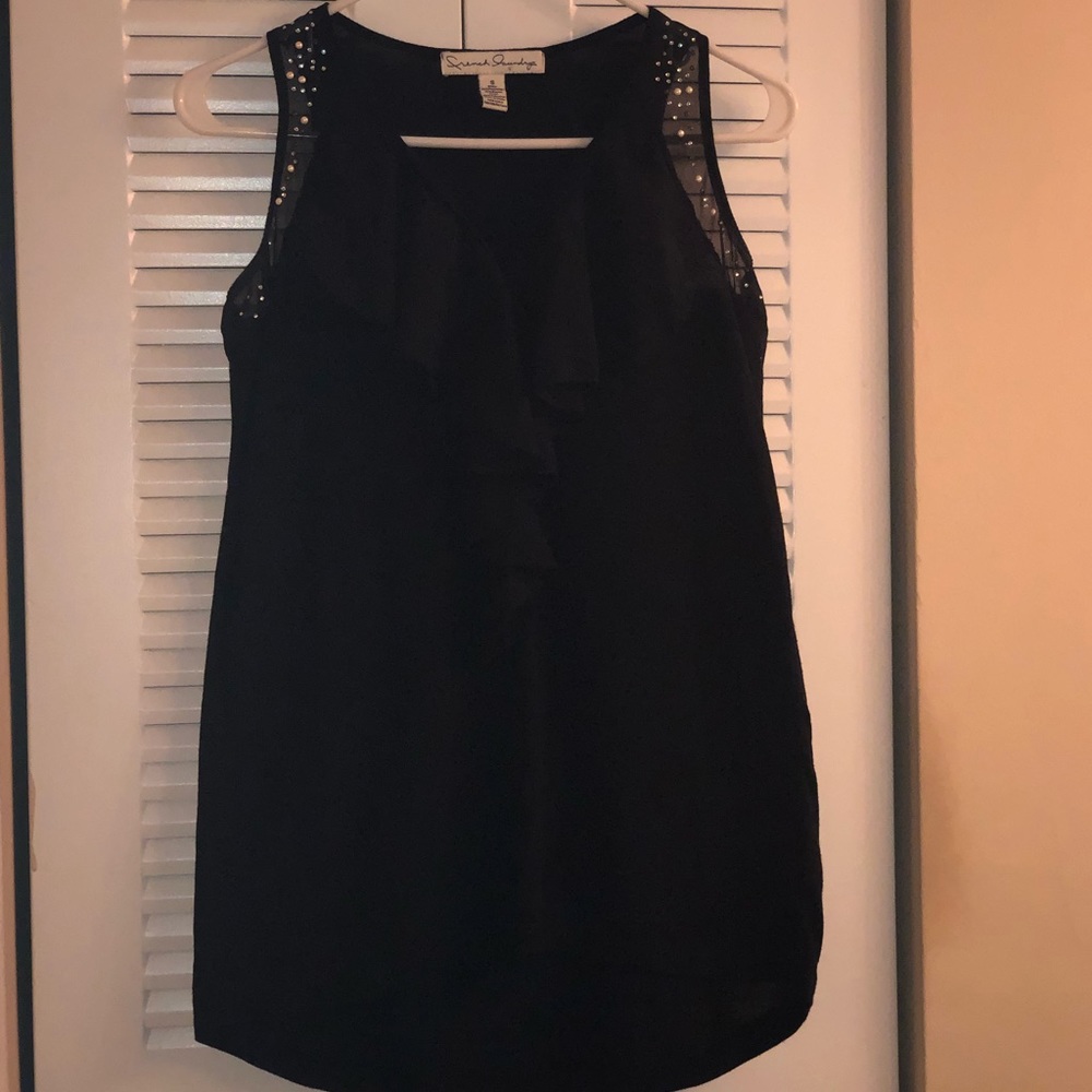 Black tank top